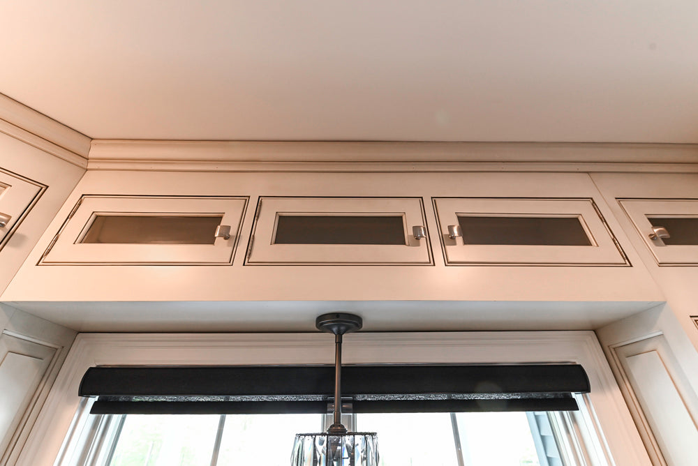 “The Abernathy” Grand Off White Kitchen with Island and Appliances