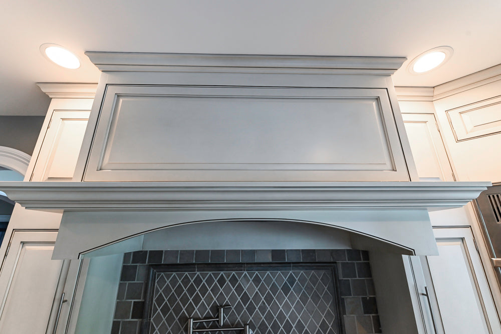 “The Abernathy” Grand Off White Kitchen with Island and Appliances