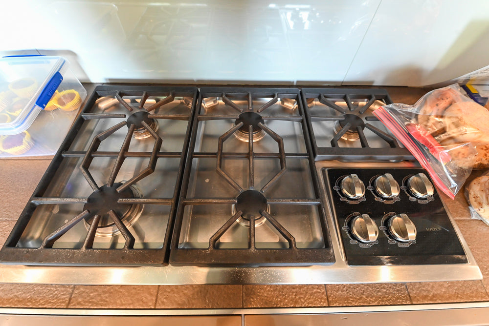 Rossana Modern Glossy Mexican Sand Kitchen with Island & Appliances