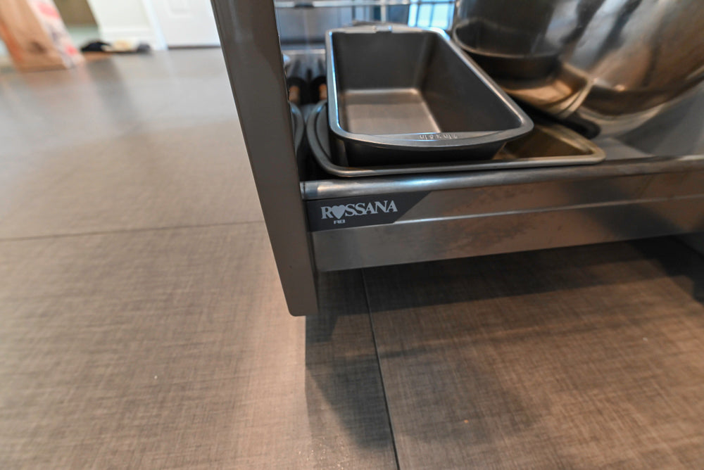 Rossana Modern Glossy Mexican Sand Kitchen with Island & Appliances
