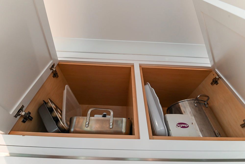 "The Banbury" Transitional White Kitchen with White Oak Island & Appliances