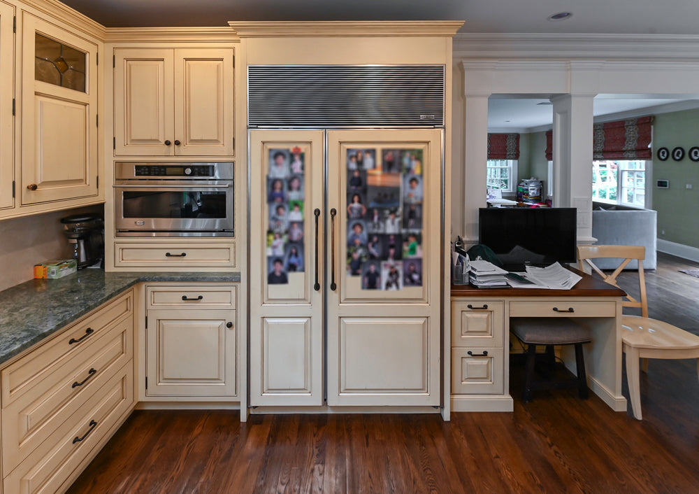 Woodcraft Traditional Light Yellow Kitchen with Island & 48" Wolf Range