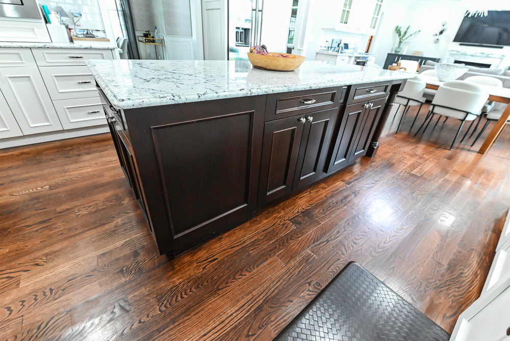 St. Martin Traditional Off-White Kitchen with Island & JennAir Appliances