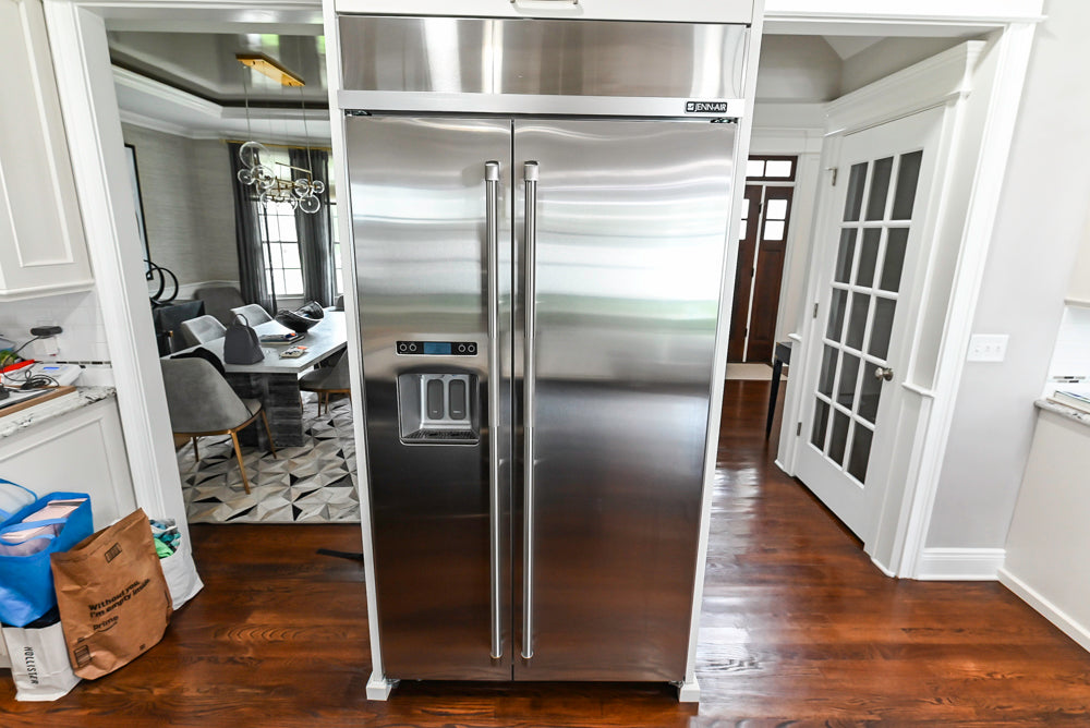 St. Martin Traditional Off-White Kitchen with Island & JennAir Appliances