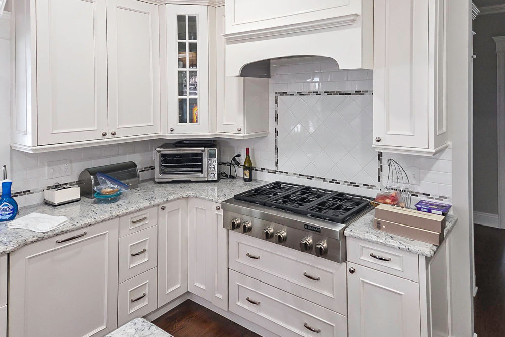 St. Martin Traditional Off-White Kitchen with Island & JennAir Appliances