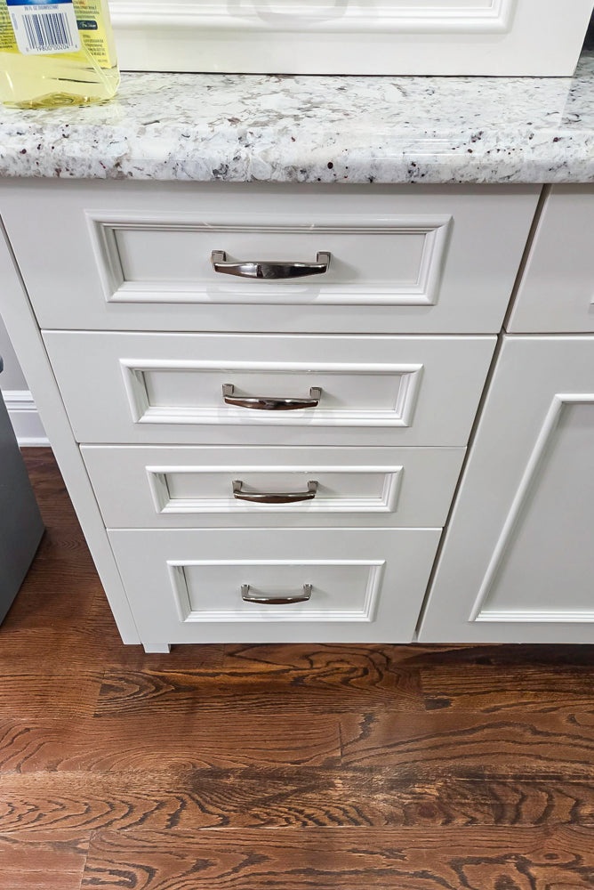 St. Martin Traditional Off-White Kitchen with Island & JennAir Appliances
