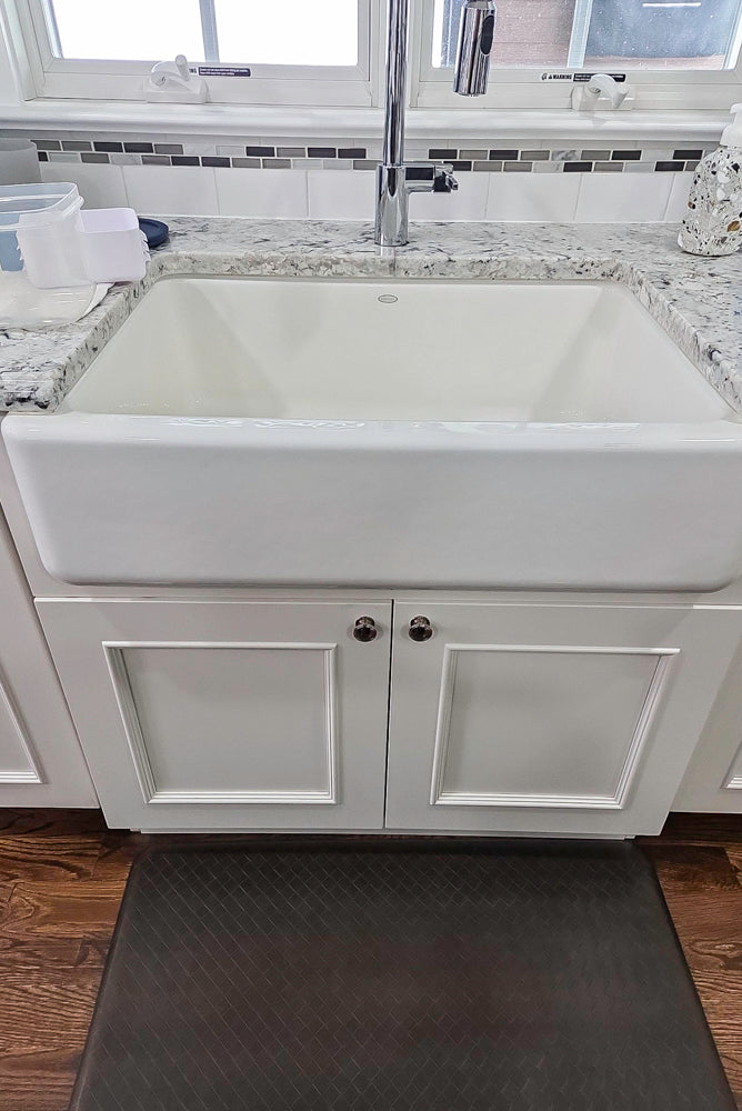St. Martin Traditional Off-White Kitchen with Island & JennAir Appliances