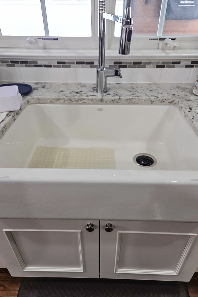 St. Martin Traditional Off-White Kitchen with Island & JennAir Appliances