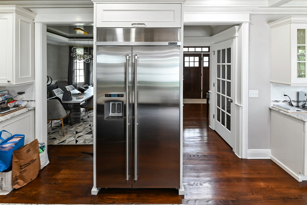 St. Martin Traditional Off-White Kitchen with Island & JennAir Appliances