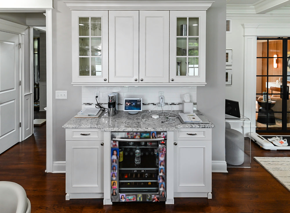 St. Martin Traditional Off-White Kitchen with Island & JennAir Appliances