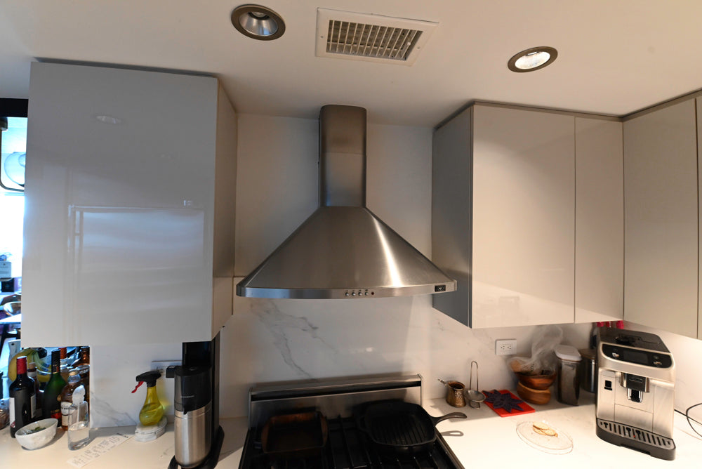 Miralis Modern Grey Two-Textured Kitchen with Viking Range