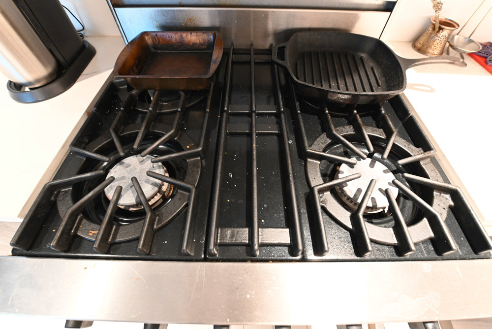 Miralis Modern Grey Two-Textured Kitchen with Viking Range