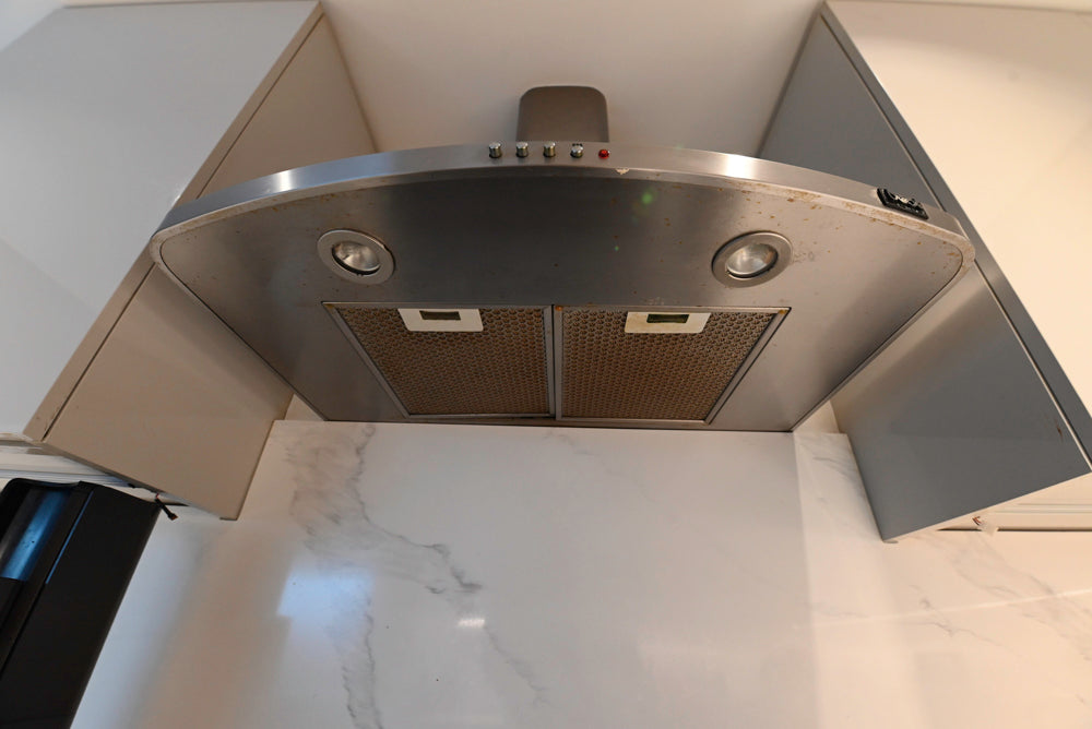 Miralis Modern Grey Two-Textured Kitchen with Viking Range