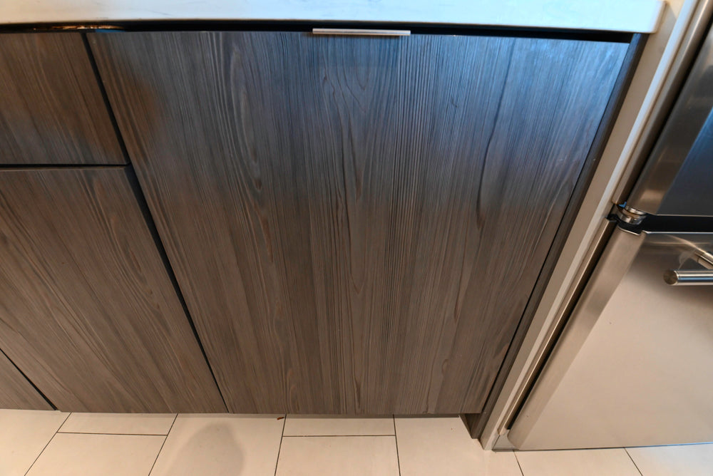 Miralis Modern Grey Two-Textured Kitchen with Viking Range