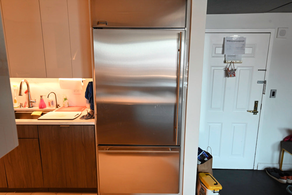 Miralis Modern Grey Two-Textured Kitchen with Viking Range