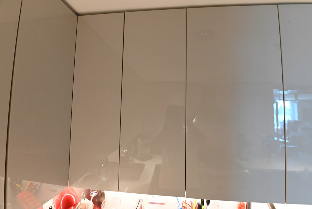Miralis Modern Grey Two-Textured Kitchen with Viking Range