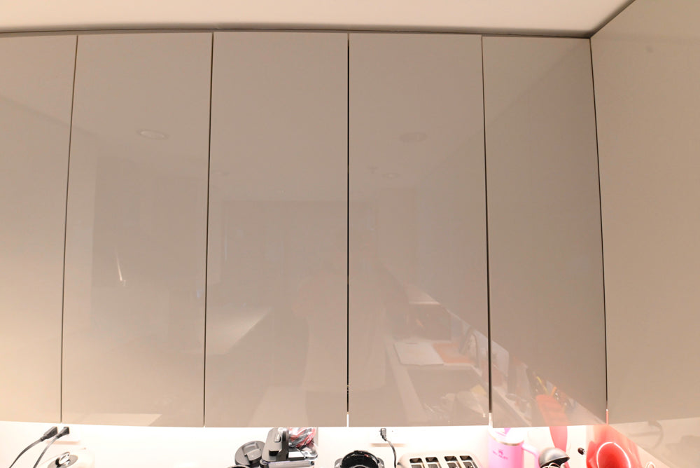 Miralis Modern Grey Two-Textured Kitchen with Viking Range