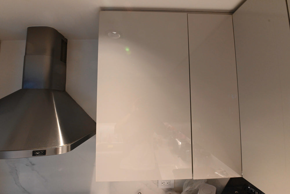 Miralis Modern Grey Two-Textured Kitchen with Viking Range