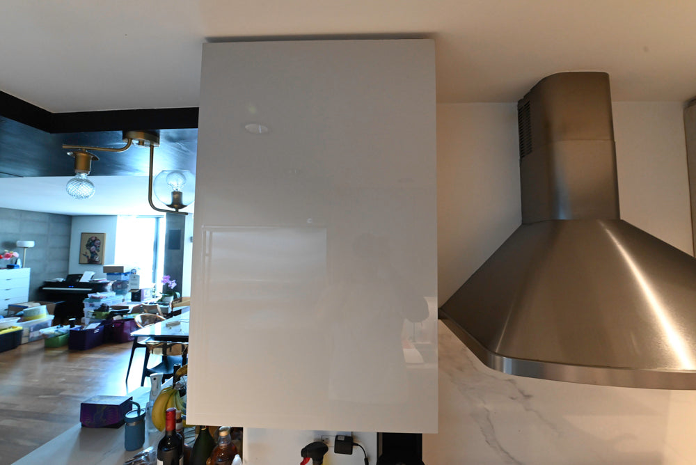 Miralis Modern Grey Two-Textured Kitchen with Viking Range