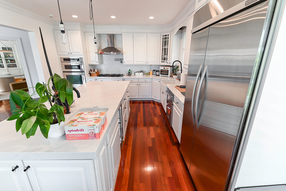 "The Kensington" Traditional White Kitchen with Island & Appliances