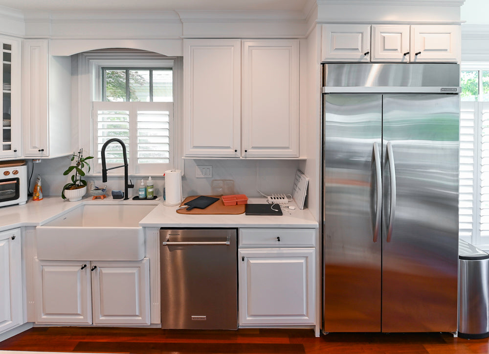 "The Kensington" Traditional White Kitchen with Island & Appliances