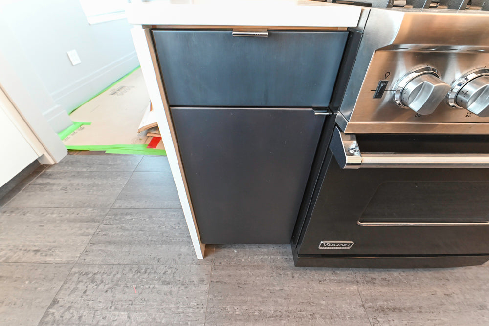 “The Mercer” Modern Black & White Kitchen with Appliances