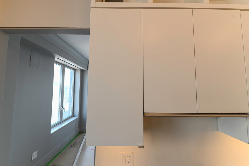 “The Mercer” Modern Black & White Kitchen with Appliances