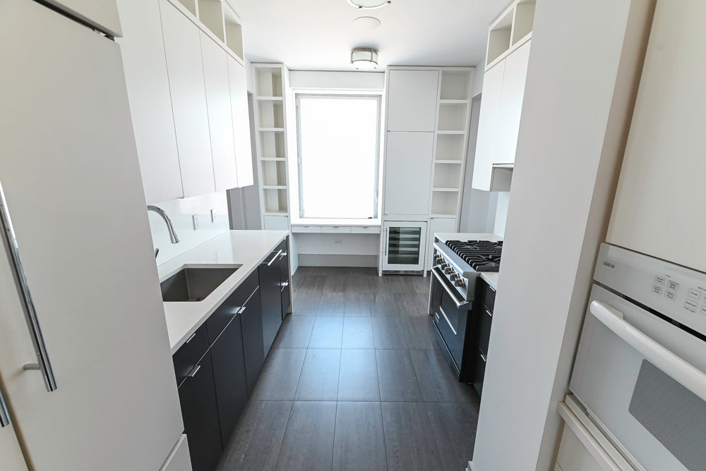“The Mercer” Modern Black & White Kitchen with Appliances