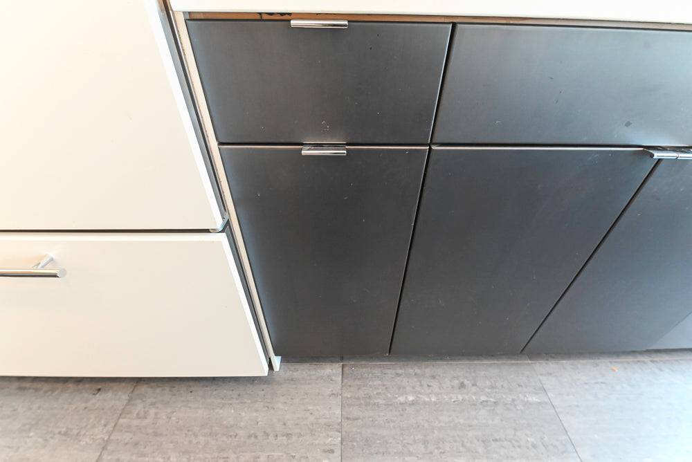 “The Mercer” Modern Black & White Kitchen with Appliances