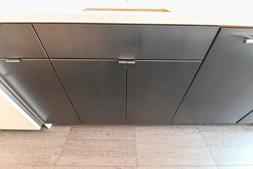 “The Mercer” Modern Black & White Kitchen with Appliances