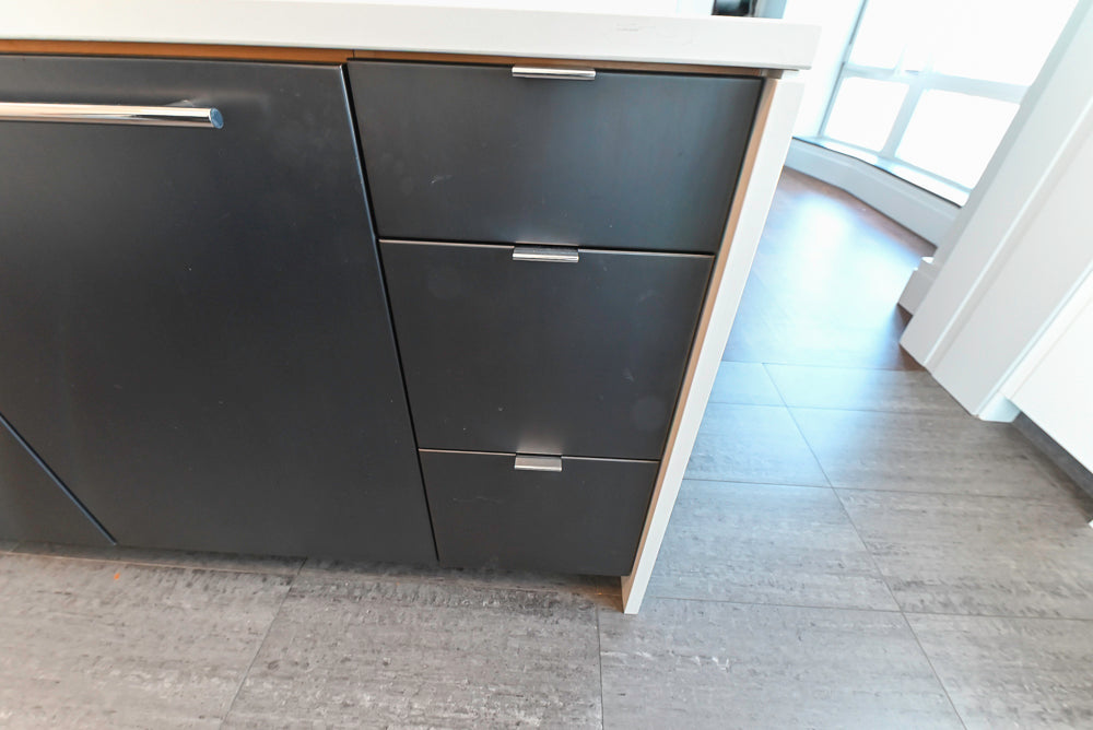 “The Mercer” Modern Black & White Kitchen with Appliances