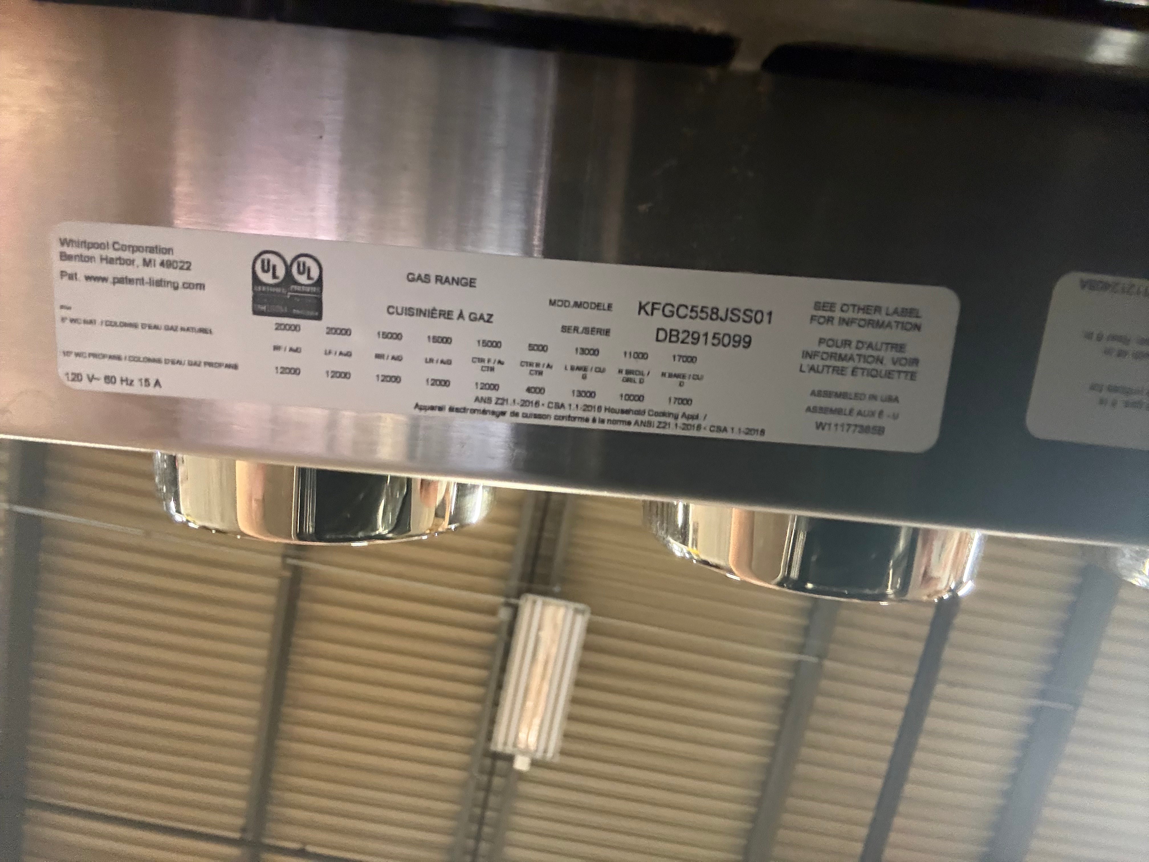 KitchenAid KFGC558JSS 48" Stainless Steel Gas Range