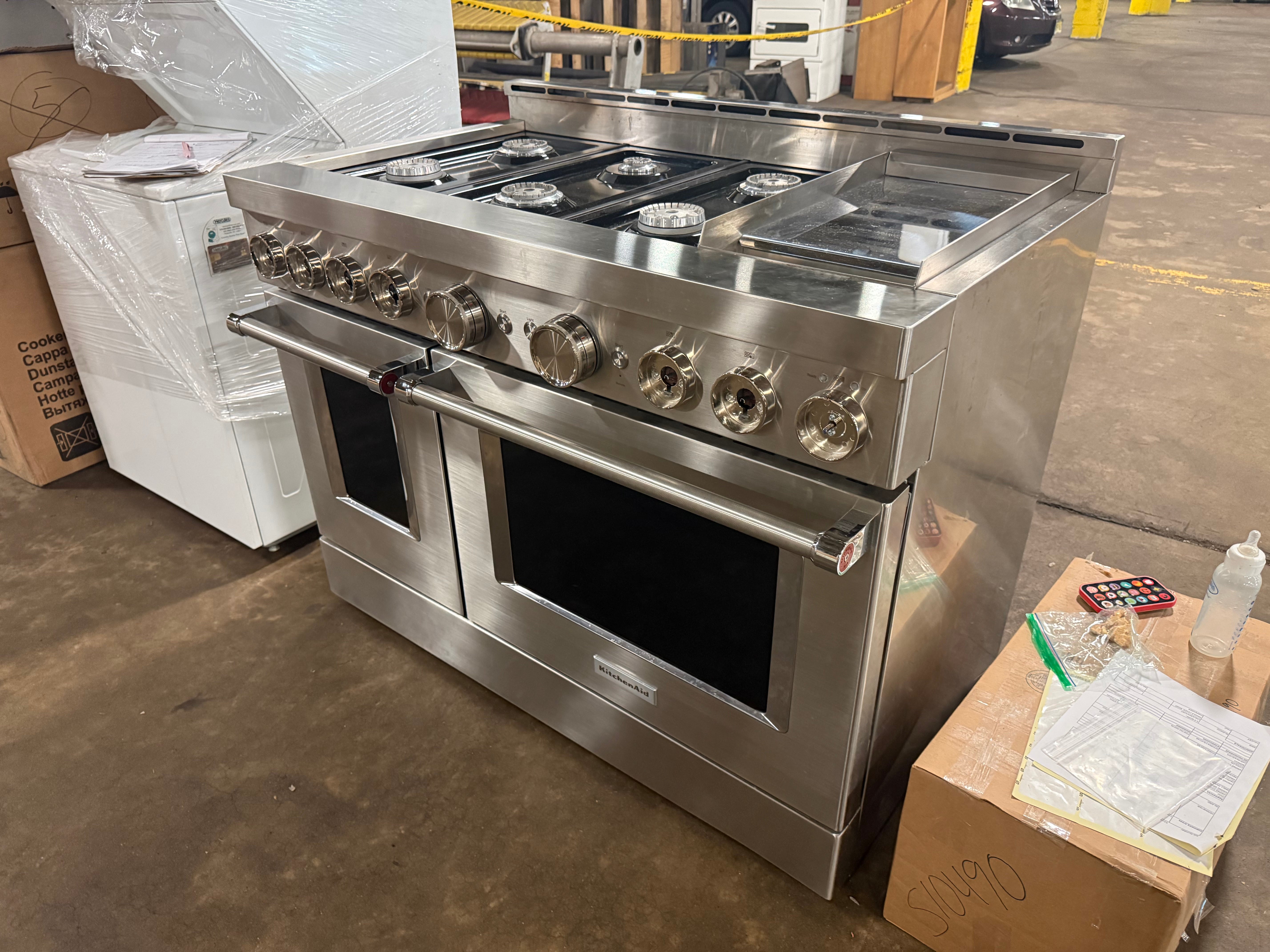 KitchenAid KFGC558JSS 48" Stainless Steel Gas Range