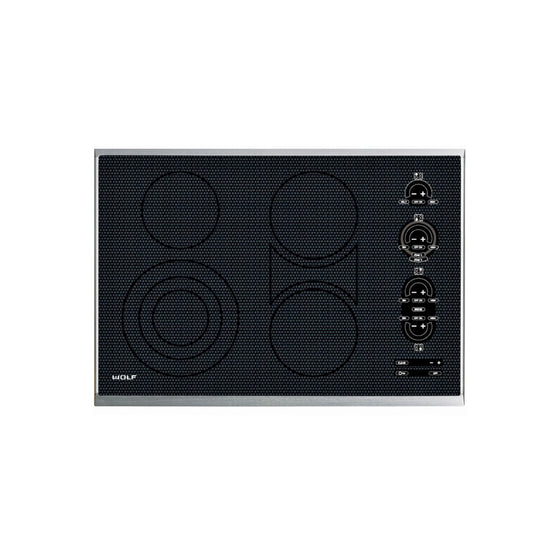 Wolf CT30E/S 30" Black Smoothtop Electric Cooktop
