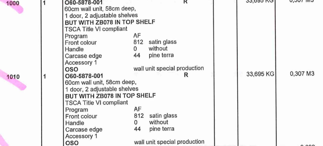 Poggenpohl Modern Pine Terra & Satin Glass Dining Room Storage Cabinetry