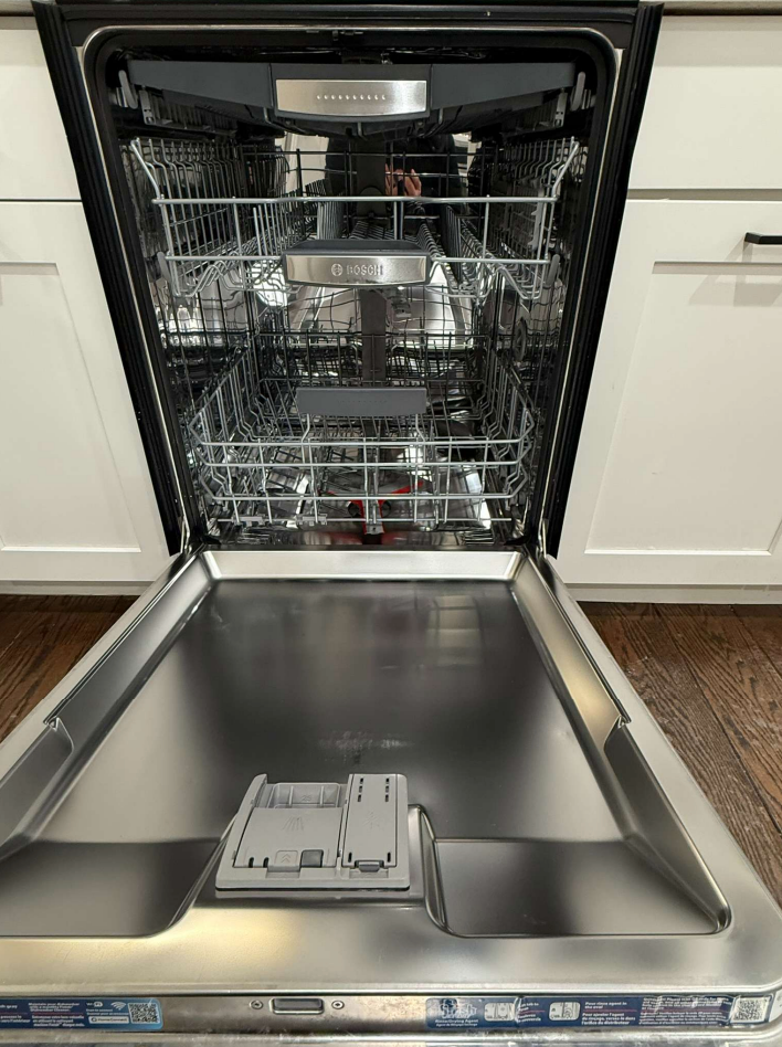 “The Westerly” Transitional White Kitchen with Island, 48" Sub-Zero Refrigerator and Bosch Appliances