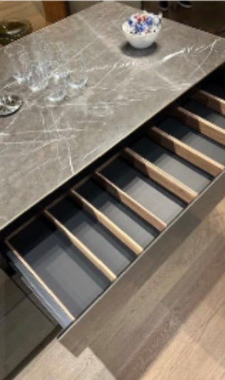 Valcucine Logica Celata Wet Bar with Artematica Soft Island