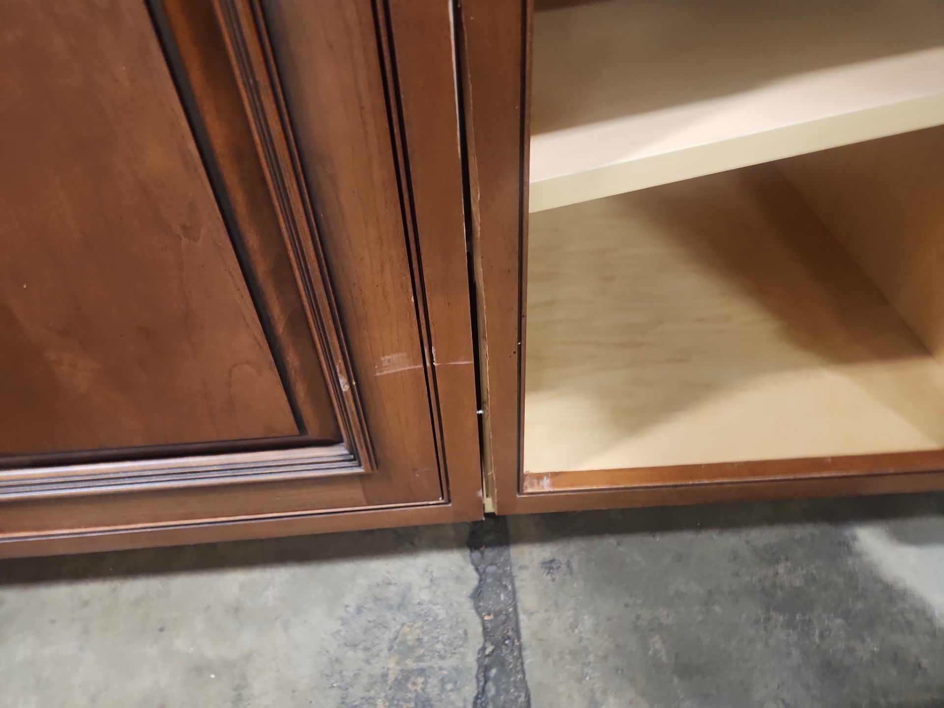 “The Reserve” Custom Traditional Wood Butler's Pantry with Sub-Zero Wine Cooler