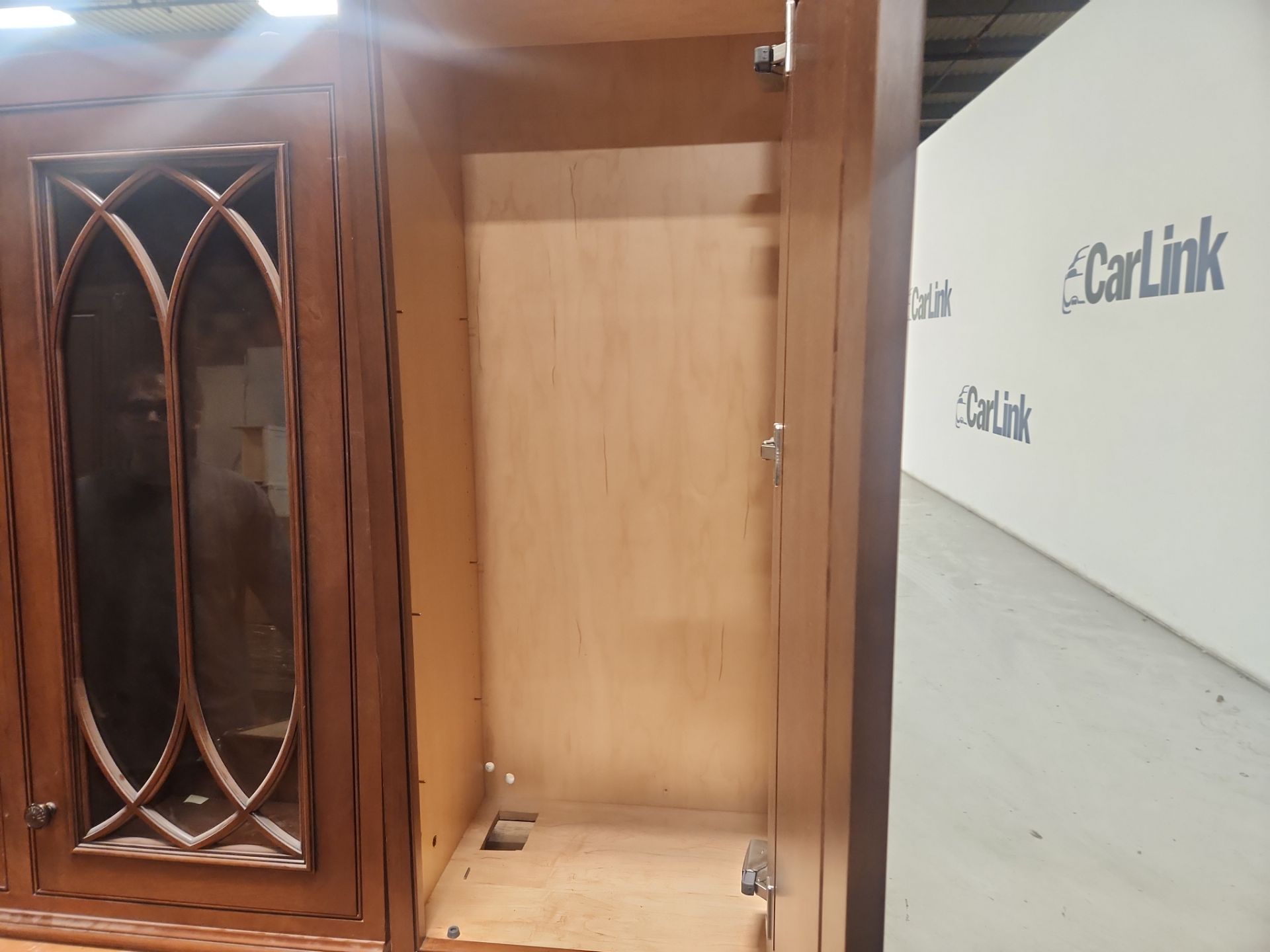 “The Reserve” Custom Traditional Wood Butler's Pantry with Sub-Zero Wine Cooler
