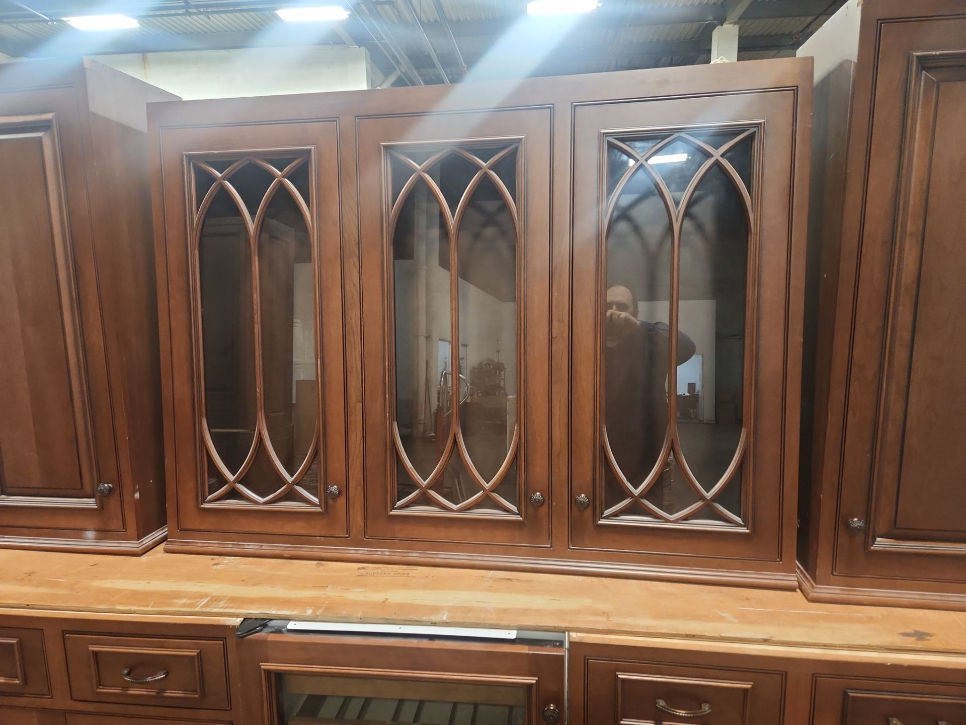 “The Reserve” Custom Traditional Wood Butler's Pantry with Sub-Zero Wine Cooler