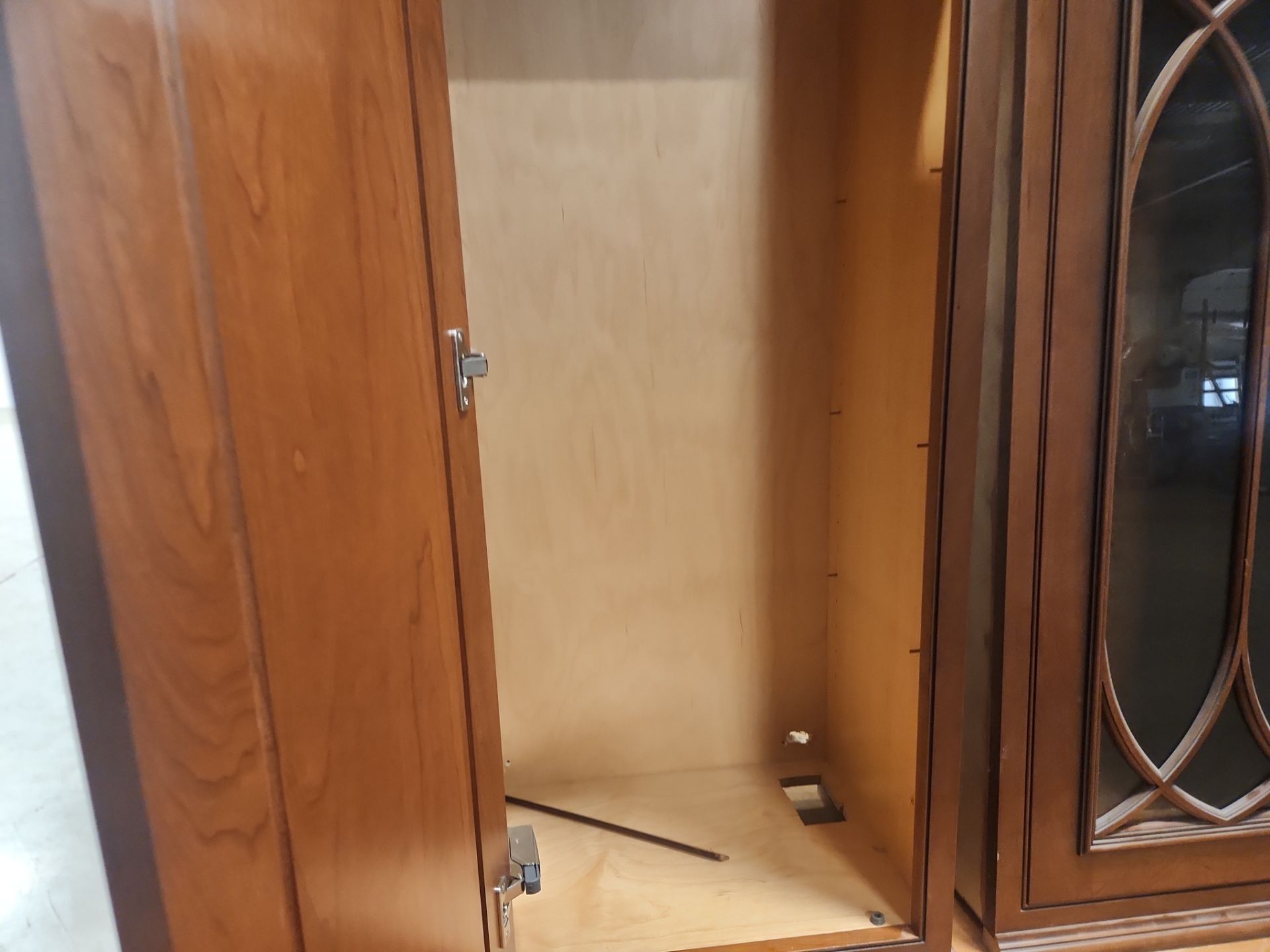 “The Reserve” Custom Traditional Wood Butler's Pantry with Sub-Zero Wine Cooler