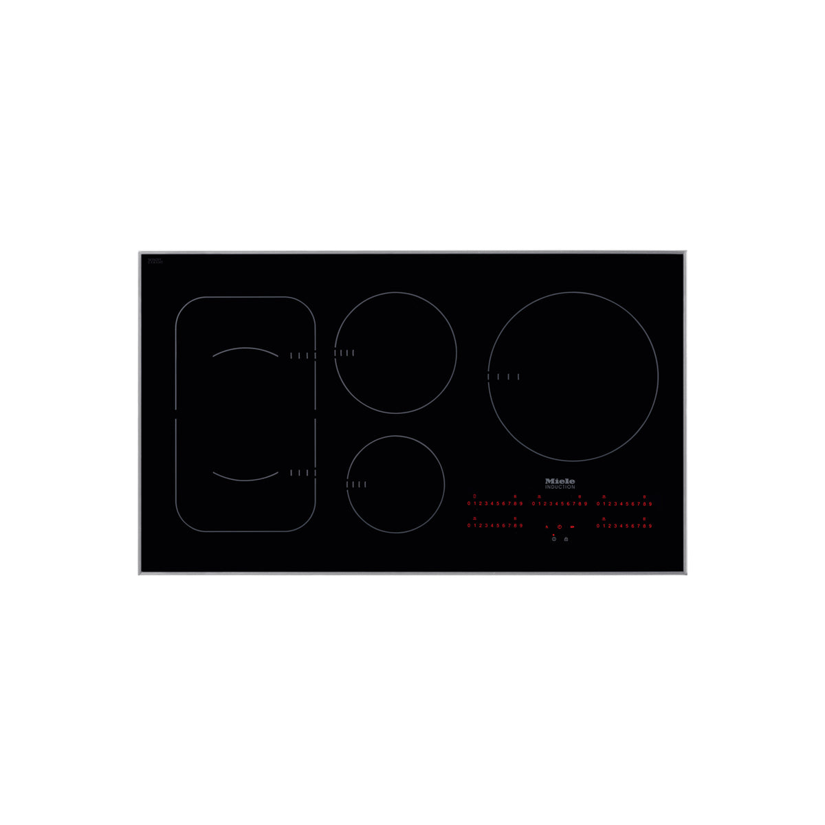 Miele Certified KM 6370 36" Black Induction Cooktop