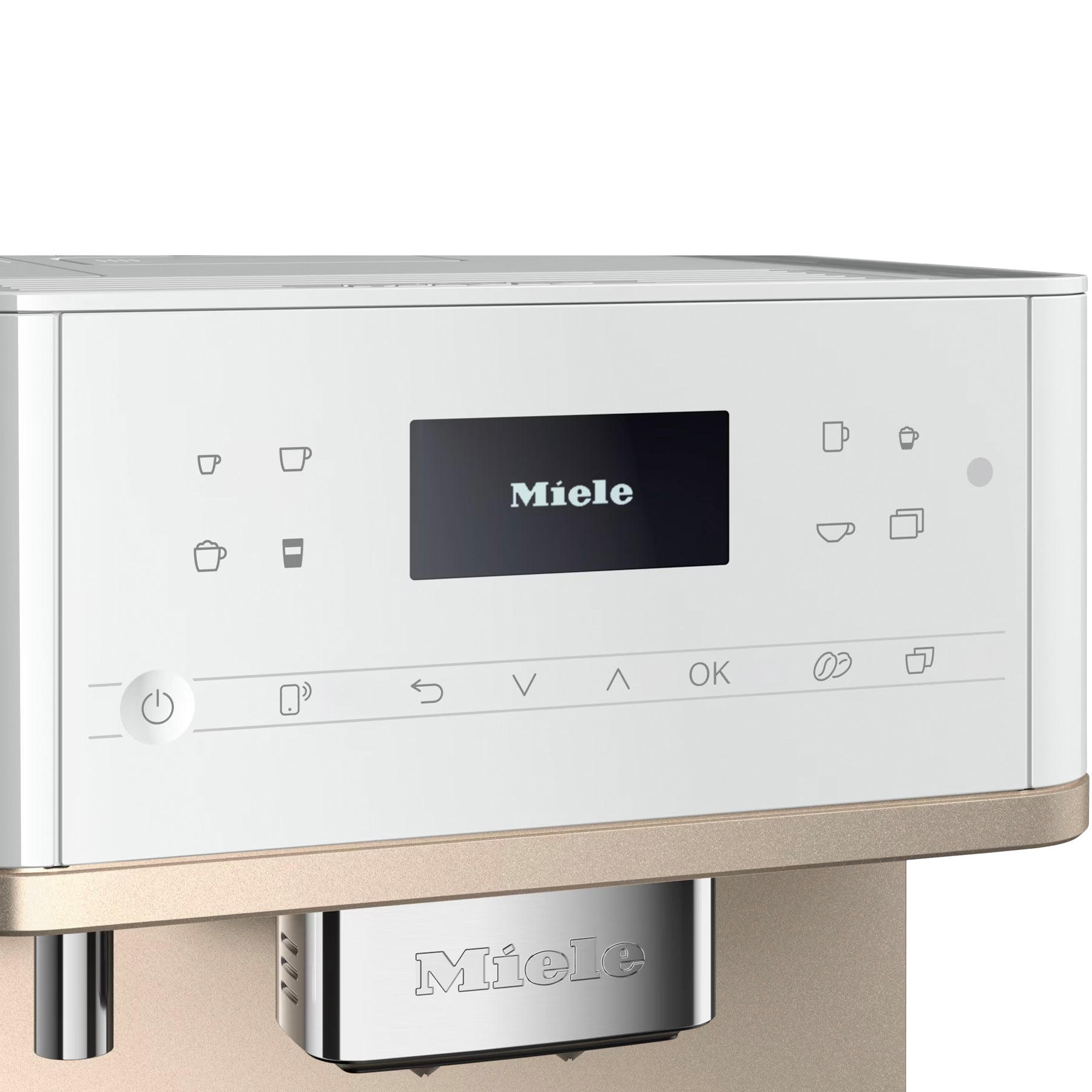Miele CM 6360 MilkPerfection | Lotus White/Steel – Aurora Circ