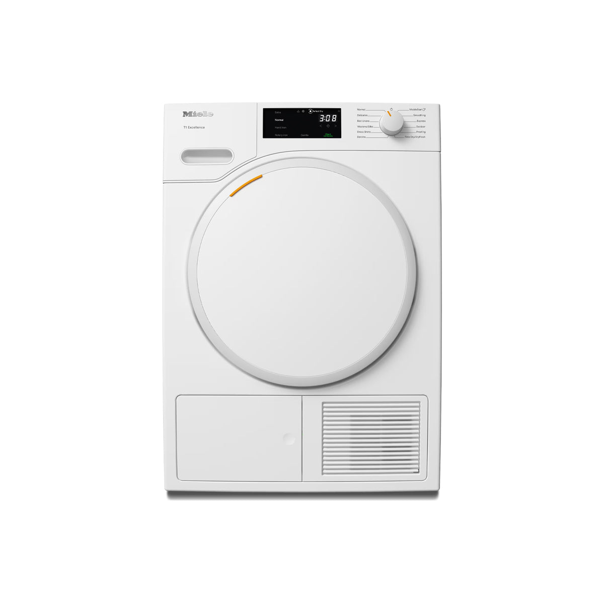 Miele TXD 160 WP T1 heat pump dryer in Lotus White