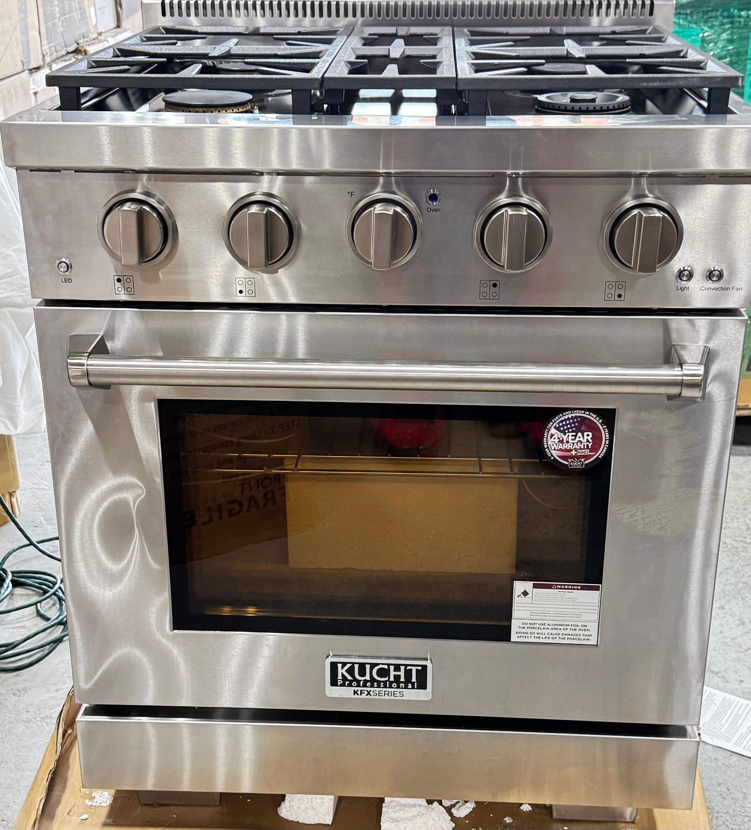 Kucht Professional KFX300 30" Stainless Steel Gas Range