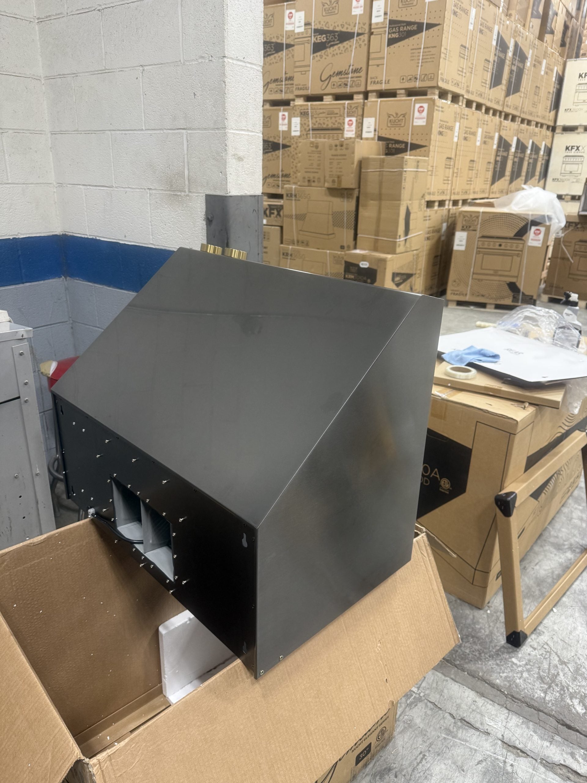 Kucht Professional KRH30SG 30" Black Under Cabinet Range Hood