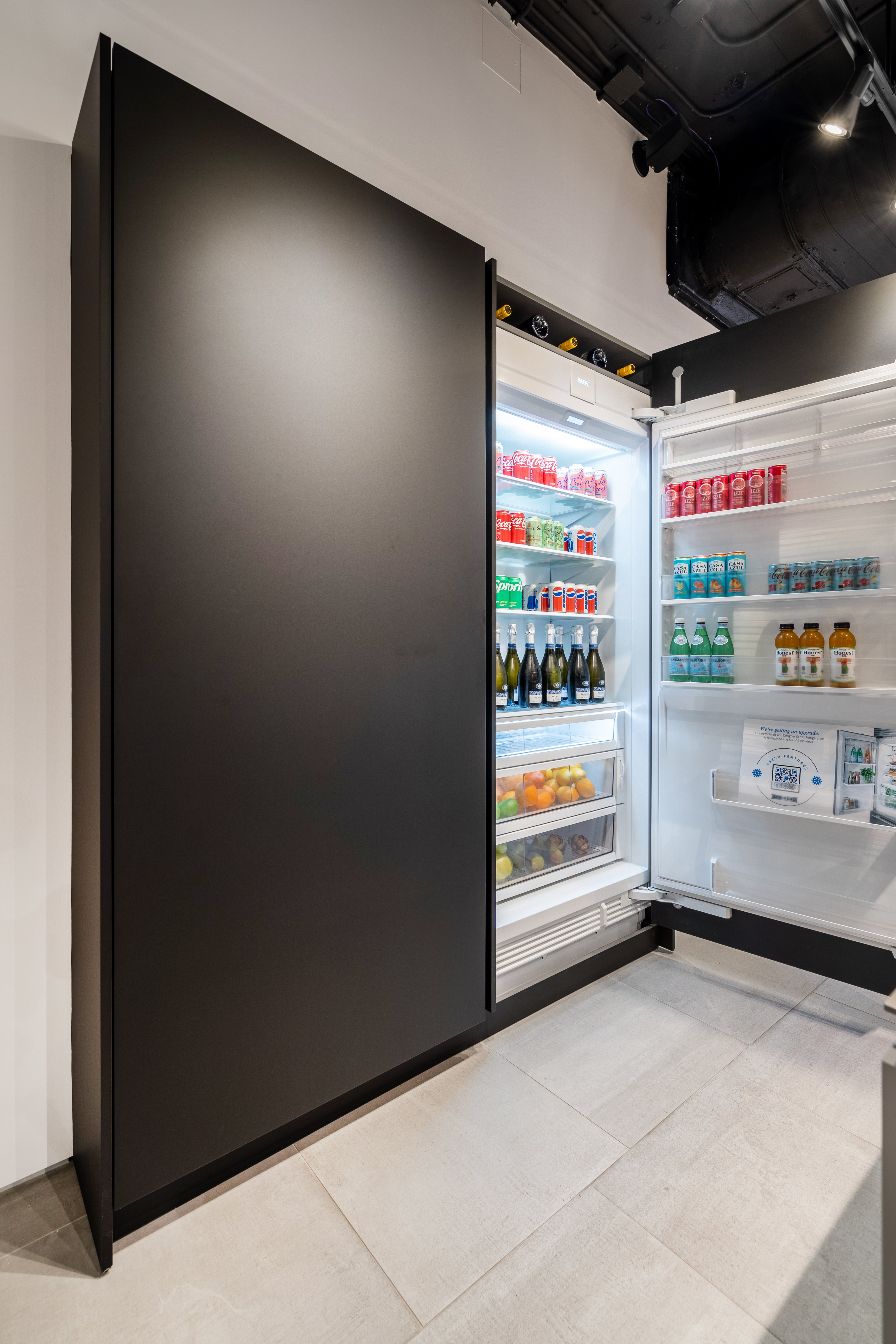 eggersmann USA Black & Grey Work's Glass Modern Kitchen with Sub-Zero & Wolf Appliances
