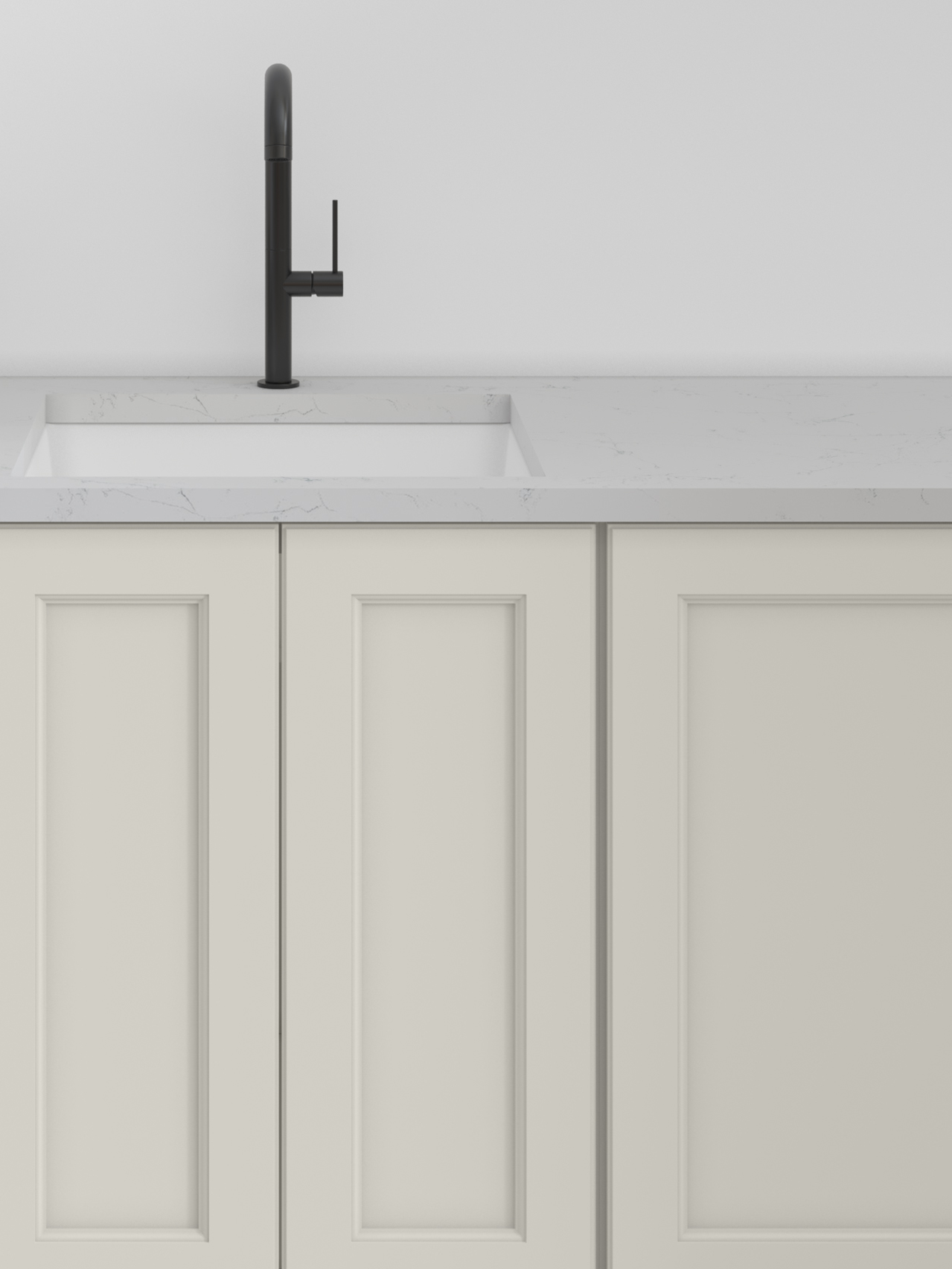 Fabuwood Allure Series Transitional Fusion Dove Complete Kitchen Cabinets