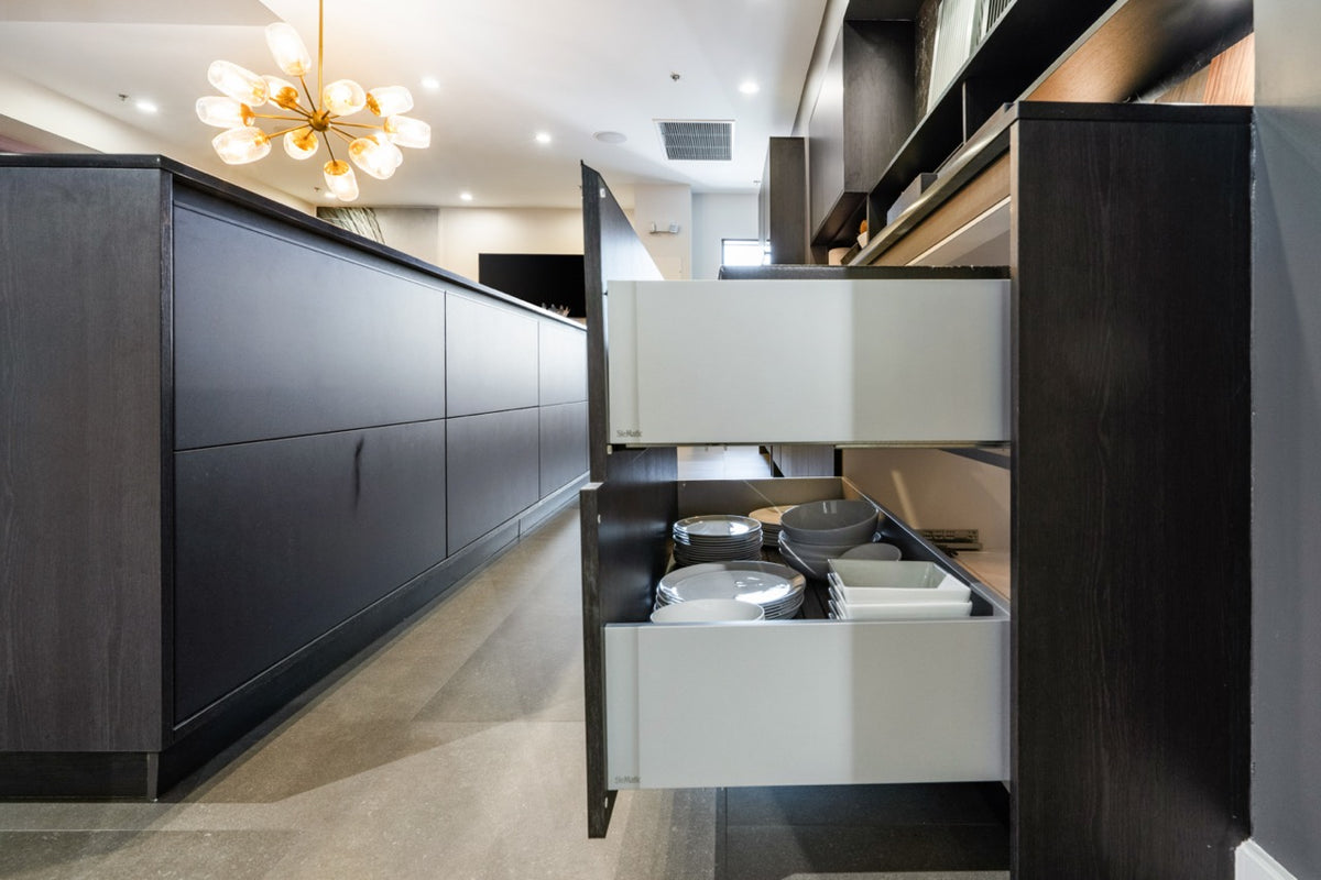 SieMatic Modern Black Kitchen with Island & Miele Appliances | photo 17