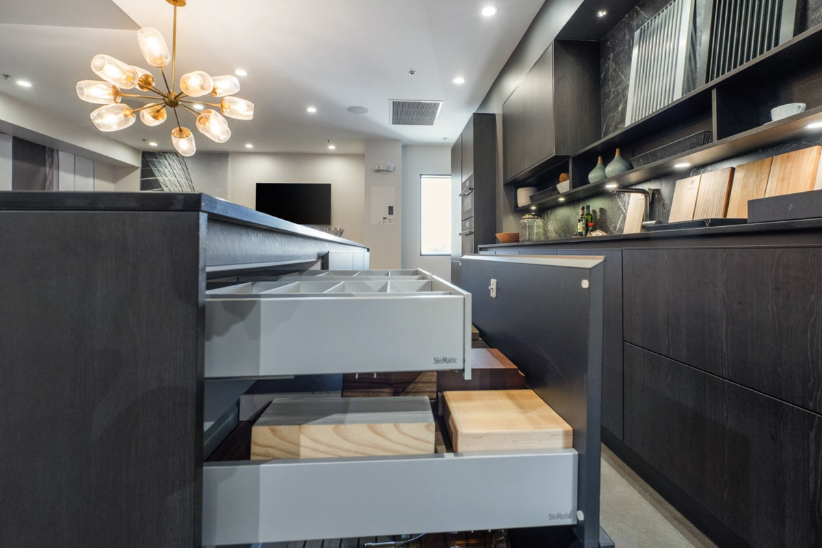 SieMatic Modern Black Kitchen with Island & Miele Appliances | photo 19